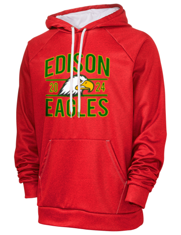 Edison High School <NameForPrint> <mascot> Fanthread Men's Origin Hooded Sweatshirt