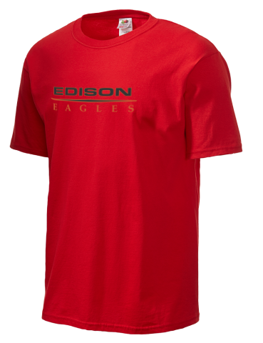 Edison High School <NameForPrint> <mascot> Fruit of the Loom Men's T-Shirt