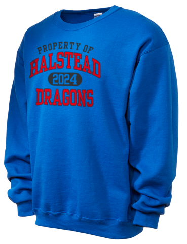 Halstead High School <NameForPrint> <mascot> JERZEES Unisex Crewneck Sweatshirt