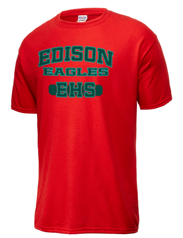 Edison High School <NameForPrint> <mascot> JERZEES Men's T-shirt