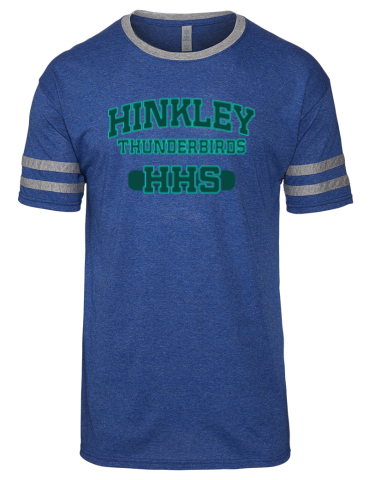 Hinkley High School JERZEES Men's Tri-BLend Ringer Tee