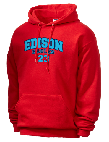 Edison High School <NameForPrint> <mascot> JERZEES Unisex Hooded Sweatshirt
