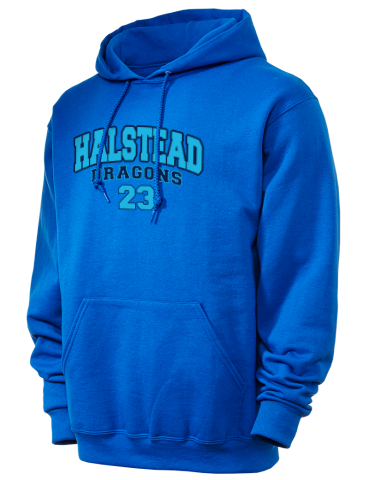 Halstead High School <NameForPrint> <mascot> JERZEES Unisex Hooded Sweatshirt