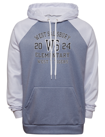 West Salisbury Elementary School Fanthread™ Men's Color Block Hooded Sweatshirt