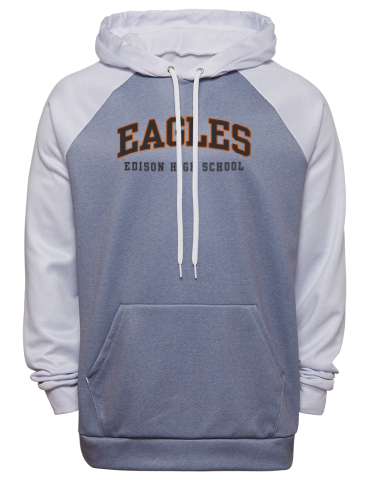 Edison High School Fanthread™ Men's Color Block Hooded Sweatshirt