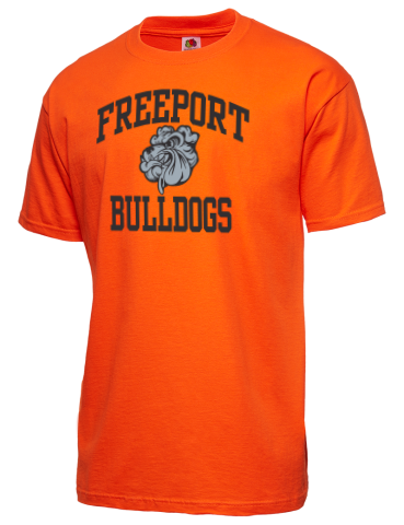 Freeport High School Bulldogs Fruit of the Loom Men's 5oz Cotton T-Shirt
