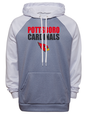 Pottsboro High School Fanthread™ Men's Color Block Hooded Sweatshirt