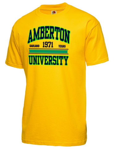 Amberton University Fruit of the Loom Men's 5oz Cotton T-Shirt