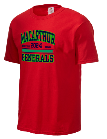 Douglas MacArthur High School Fruit of the Loom Men's 5oz Cotton T-Shirt