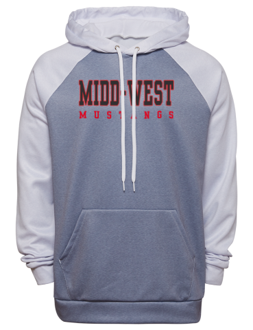 Midd-West High School Fanthread™ Men's Color Block Hooded Sweatshirt