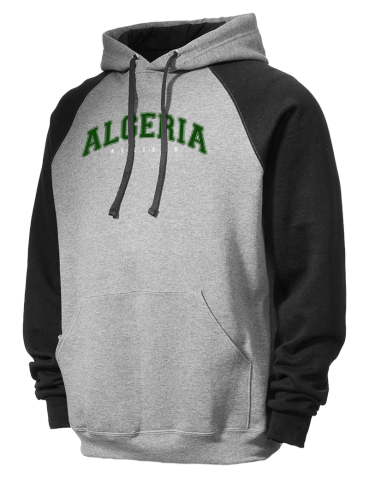 Algeria JERZEES Men's NuBlend® 8oz Colorblock Raglan Hooded Sweatshirt