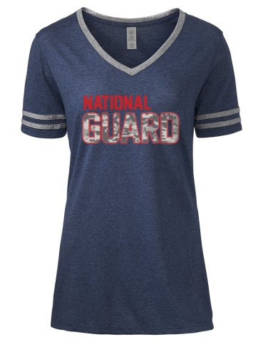 Army National Guard JERZEES Women's Tri-Blend Ringer Tee
