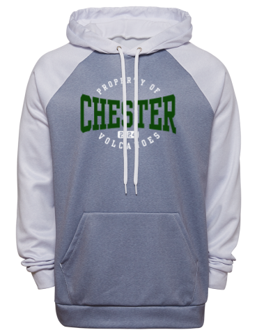 Chester Elementary School Fanthread™ Men's Color Block Hooded Sweatshirt